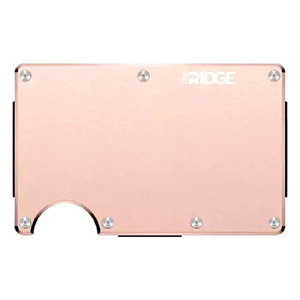 The Ridge Aluminum Cash Strap Wallet, Rose Gold